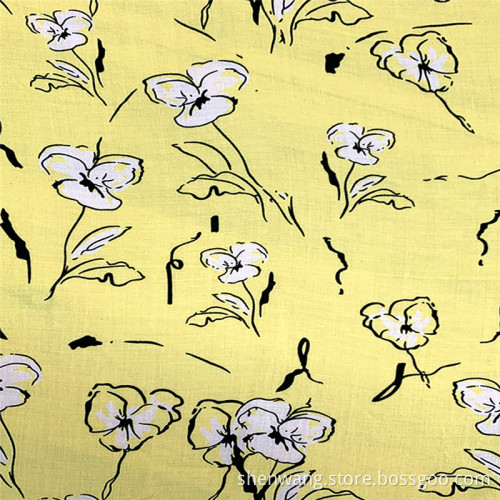 Elegant Soft Rayon Floral Printed Women Fabric
